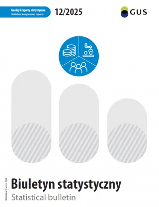 Powiększ obraz: Cover of the publication Statistical bulletin 12/2025