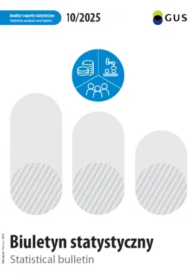 Powiększ obraz: Cover of the publication Statistcal bulletin No 10/2025