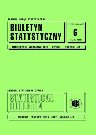 Powiększ obraz: okładka publikacji Biuletyn Statystyczny nr 6/2015
